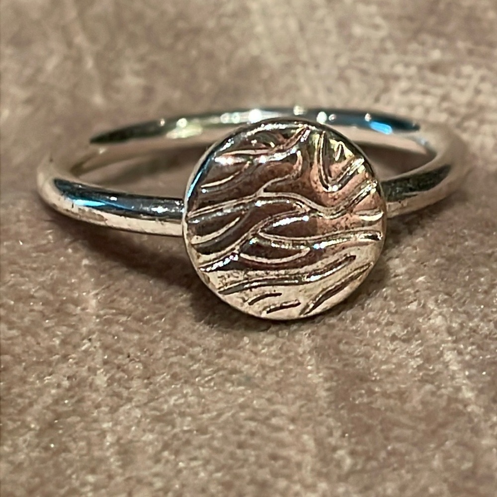 Silver Circle Ring Size 9